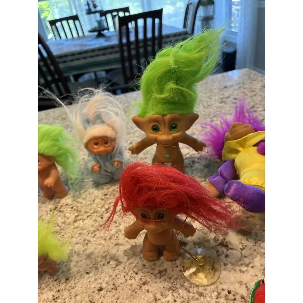 Vintage Troll Dolls Large Lot of 20 Collectible Bundle Original Hair Accessories